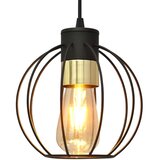  Luster na sajli STARLIGHT 1xE27/15W/230V crna/zlatna | Eponuda.com