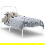 vidaXL Metalni okvir za krevet s uzglavljem bijeli 80x200 cm | shoptok.hr