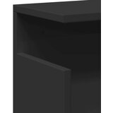 vidaXL Stenska omarica 60x20x30 cm črna inženirski les | Shoptok.si