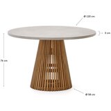 Kave Home Okrogla vrtna miza ø 120 cm Alcaufar – | Shoptok.si