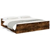  Okvir kreveta s ladicama boja hrasta 200x200 cm | Eponuda.ba