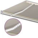  Automatska tenda sa senzorom za vjetar LED 500x350 cm krem | shoptok.hr