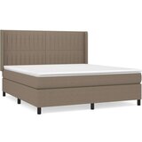  Box spring postelja z vzmetnico taupe 180x200 cm blago, (20791910) | Shoptok.si