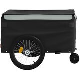 Prikolica za bicikl crno-siva 45 kg željezna | shoptok.hr