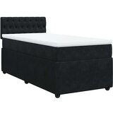 vidaXL Box spring krevet s madracem crni 100x200 cm baršunasti | shoptok.hr