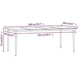  7-dijelni vrtni blagovaonski set s jastucima crni | shoptok.hr