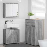 vidaXL set namještaja za kupaonicu 3 pcs siva sonoma konstruirano drvo | shoptok.hr