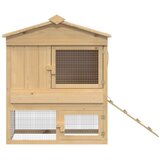  Kokošinjac Smeđa 75 x 60 x 89 cm Čvrsto borovo drvo | shoptok.hr