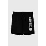 Calvin Klein Jeans Otroške kratke hlače za na plažo črna barva