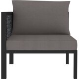  Modularna kutna sofa od poliratana s desnim naslonom antracit | shoptok.hr