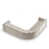 Micadoni Krem baršunasti kutna garnitura Lupine – | shoptok.hr