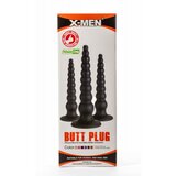 X-Men 7.87" Butt Plug Black S XMEN000205 Cene