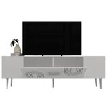 Hanah home tv polica Dekol2 white silver
