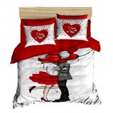 Lessentiel Maison set posteljine 154, 160x220cm, bijelo-crvena | Eponuda.ba