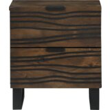 vidaXL Nočna omarica s predalom Oreh 40 x 33.5 x 46 cm | Shoptok.si