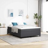  Krevet s opruga kutije Tamno siva i bijela 140 x 200 cm | shoptok.hr