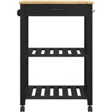  Kuhinjski kolica MONZA Crna 60 x 40 x 88,5 cm | shoptok.hr