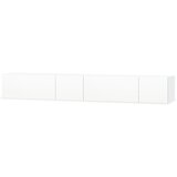  The Living Store TV omarica 2 kosa inženirski les 120x40x34 cm visok sijaj bela - TV Omarica, (21499129) | Shoptok.si