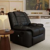  Masažna fotelja naslonjač ​​8 vibracijskih točaka funkcija naginjanja umjetna koža crna 94x99x99 cm | shoptok.hr