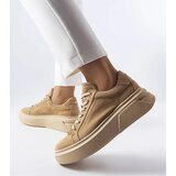 Gemre Beige suede sneakers Karino | Shoptok.si