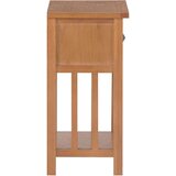 vidaXL ormarić za časopise s ladicom 35x27x55 cm od masivne hrastovine | shoptok.hr