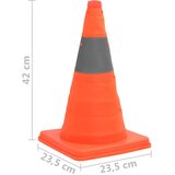  Sklopivi prometni čunjevi 10 kom 42 cm | Eponuda.ba