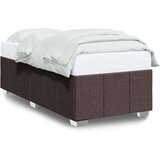 vidaXL okvir za krevet tamnosmeđi 100x200 cm od tkanine | shoptok.hr