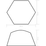 vidaXL Šotor za bazen iz blaga 500x433x250 cm moder, (21265882) | Shoptok.si
