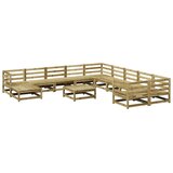  12-dijelni set vrtnih sofa od impregnirane borovine | shoptok.hr