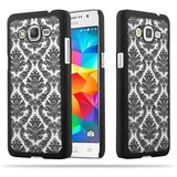 Cadorabo CARE, združljiv s Samsungom v črni barvi - trdi zaščitni pokrov v Flower Paisley Henna Design proti praskam in udarcem, (20563446) Cene
