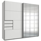 MID.YOU OMARA Z DRSNIMI VRATI, prozorno, bela, barve aluminija | Shoptok.si