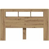  LED uzglavlje boja hrasta artisan 160x18,5x103,5 cm drveni | shoptok.hr