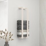  Stalak za ručnike bijeli 23x18x90 cm od masivne borovine Cijene