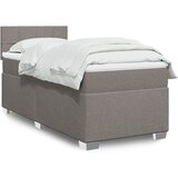 The Living Store Box spring postelja z vzmetnico taupe 100x200 cm blago - Box Spring Postelja, (21512043) Cene