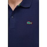 Lacoste Bombažen polo mornarsko modra barva | Shoptok.si