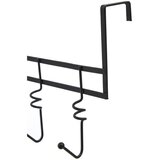 Premier Housewares Črn kovinski obešalnik za vrata 46 cm Jaxen – | Shoptok.si