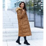 Gemre Brown long jacket with detachable hood Fela | shoptok.hr