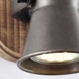 Brilliant zidna reflektorska svetiljka seed 1xGU10/5W/230V crna/braon | Eponuda.com