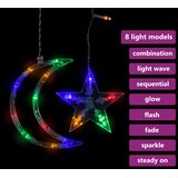  Vilinska svjetla zvijezde i mjeseci 138 LED raznobojna | shoptok.hr