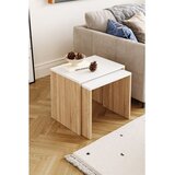 Hanah home set umetnutih stočića Arya, 48 cm, hrast Sonoma / beli | Eponuda.com
