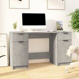 Maison Chic Pisalna miza - pisarniška miza - Računalniška miza s stranskimi omaricami beton siva inženirski les, (21785172) | Shoptok.si
