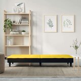  Raztegljiv kavč svetlo rumeno blago, (20697959) | Shoptok.si