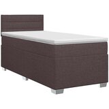  Boxspring krevet s madracem Tamno smeđa 90 x 200 cm Tkanina | shoptok.hr