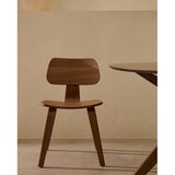 Kave Home Temno rjav jedilni stol v orehovem dekorju Gena – | Shoptok.si