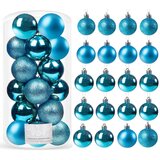  Set Božićnih Kuglica 4 cm, Plave - 20 komada | shoptok.hr
