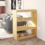 vidaXL knjižna omara za razdelitev prostora 80x35x103 cm borovina Cene