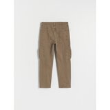 Reserved - Hlače classic denim regular - Rjava | Shoptok.si
