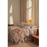 Ellos Home Bež posteljina za krevet za jednu osobu od mješavine lana 150x200 cm Elly – | shoptok.hr