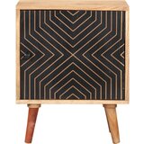 The Living Store Nočna omarica 40x30x50 cm trden akacijev les - Nočna Omarica, (21420963) | Shoptok.si