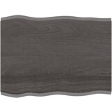 vidaXL Stolna ploča tamnosiva 80x60x2 cm obrađena masivna hrastovina Cijene